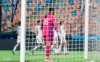 الزمالك يتقدم على الجونة بهدف حمزة المثلوثي 