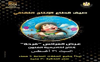 غدًا.. عرض العرائس"فرحة" في ختام فعاليات "صيف الإنتاج الثقافي"