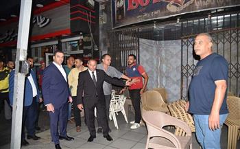 محافظ بورسعيد يقود حملة لإزالة التعديات والإشغالات بحي العرب والشرق 