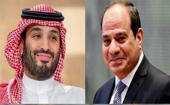 الرئيس السيسي يبحث مع ولي العهد السعودي وقف إطلاق النار بغزة