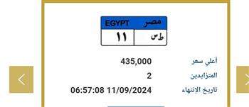 لوحات معدنية مميزة في مزاد إلكتروني عبر بوابة مرور مصر.. الرابط والخطوات