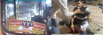  سائق توك توك يعتدي على سائق أتوبيس هيئة النقل العام في حدائق القبة