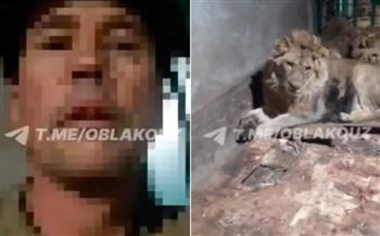 حاول إبهار صديقته فأصبح وجبة للأسود .. فيديو يوثق الكارثة