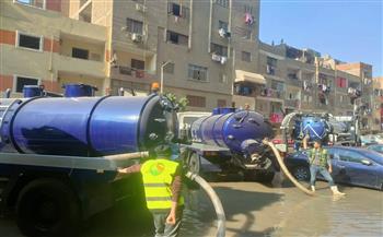 محافظة الجيزة: عودة المياه بصورة طبيعية بمنطقة ترسا مع شارع الإسماعيلية