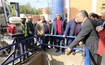 محافظ الجيزة: حريصون علي تحسين البنية التحتية وتوفير خدمات الصرف الصحي بالقري المحرومة