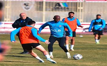 جروس يجرى تدريبات فنية استعدادا لمواجهة الزمالك والمصرى فى الكونفدرالية 