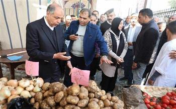 محافظ المنيا يفتتح "سوق اليوم الواحد" في مطاي