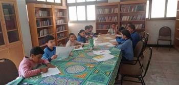 ورشة فنية للرسم بمكتبة الصوفية الثقافية بثقافة الشرقية