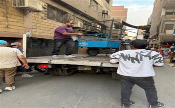 الجيزة تواصل حملات الانضباط وإزالة الإشغالات بشوارع الوفاء والأمل وخالد بن الوليد