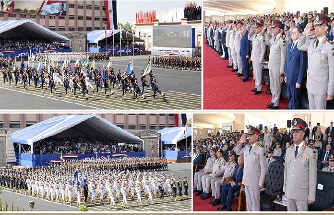 وزير الدفاع والإنتاج الحربي يشهد حفل تخرج دفعات جديدة من الكليات العسكرية