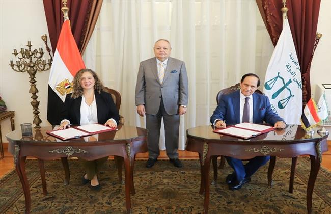 مجلس الدولة يوقع بروتوكول تعاون مع مؤسسة أمديست - مصر  في مجال برامج التدريب المتخصصة 