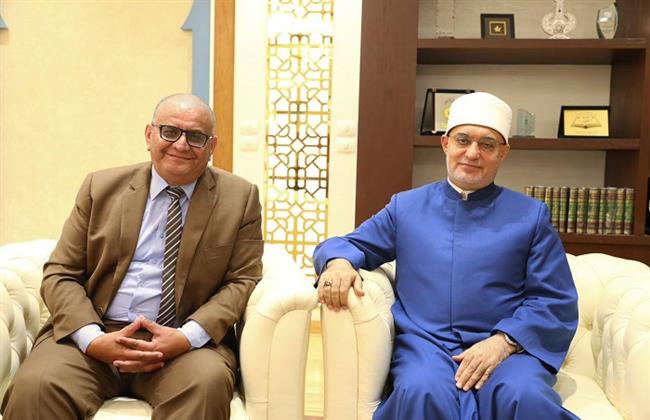 مفتي الجمهورية يستقبل نائب رئيس أكاديمية البحث العلمي لتعزيز التعاون المشترك