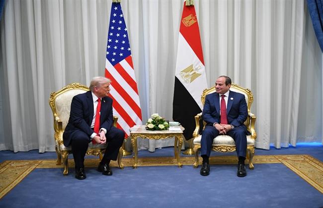 ترامب: أود انضمام الرئيس السيسي إلى مجلس السلام لإدارة غزة