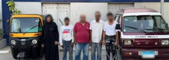 سقوط المتهمين بسرقة توكتوك باستخدام سيارة في مدينة نصر