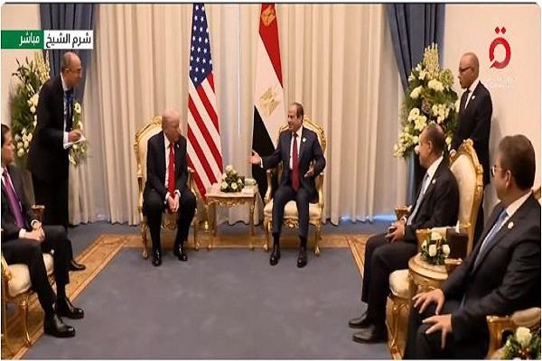 الرئيس السيسي لترامب: نوجه لكم التحية لقدرتكم على إنجاز اتفاقية بشأن غزة