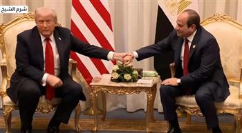 الرئيس السيسي لترامب: نريد استكمال وقف إطلاق النار فى غزة