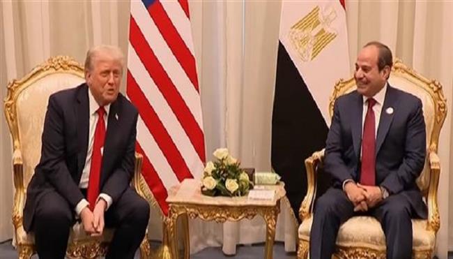 ترامب: الرئيس السيسي قام بجهد عظيم وعمل رائع لوقف حرب غزة