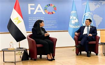 «المشاط» تبحث مع المدير العام لمنظمة «الفاو» تعزيز التعاون لتحقيق الأمن الغذائي