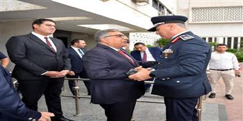محافظ الدقهلية يستقبل قائد المنطقة الشرقية الجوية للمشاركة في احتفال المحافظة بعيد القوات الجوية