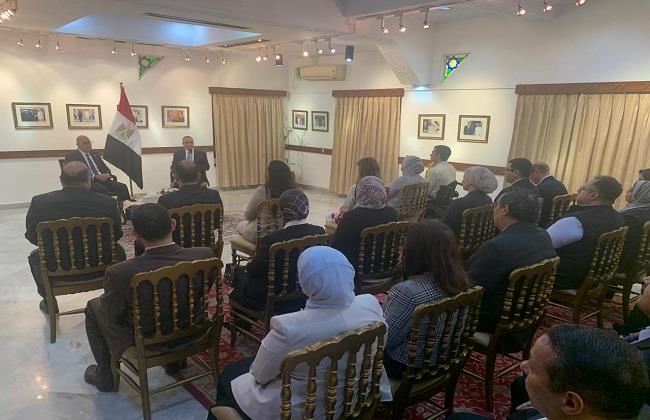 عبد العاطي يؤكد للجالية المصرية بالهند حرص «الخارجية» على الارتقاء بالخدمات القنصلية