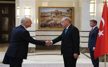 سفير جمهورية مصر العربية لدى تركيا يقدم أوراق اعتماده إلى الرئيس أردوغان