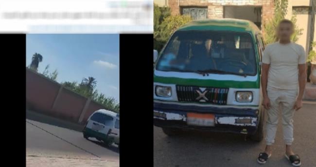 ضبط قائد سيارة "فان" للسير عكس الاتجاه معرضاً المواطنين للخطر بالبحيرة