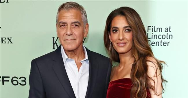 جورج وأمل كلوني.. وظهور لافت في مهرجان نيويورك السينمائي
