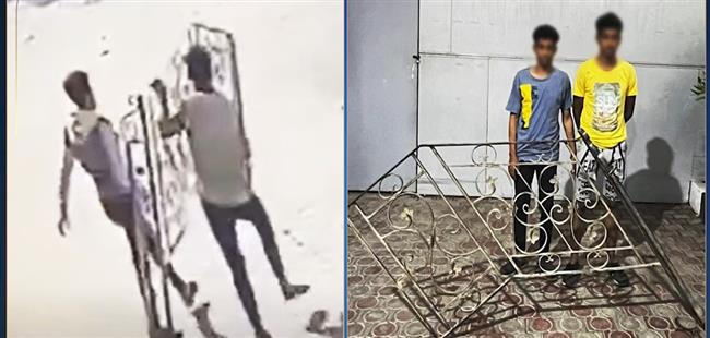 سقوط المتهمين بسرقة حديد سلم أحد المنازل بالشرقية