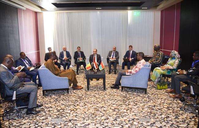 وزير الخارجية يعقد لقاءً ثلاثيًا مع نظيريه المالي والبوركيني على هامش منتدى أسوان للسلام 
