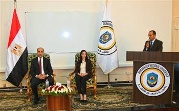 محافظ البحيرة ورئيس جامعة دمنهور يتفقدان الجامعة الأهلية بقرية البستان