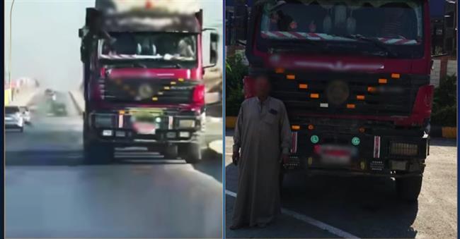 القبض على قائد سيارة نقل للسير عكس الاتجاه بالقاهرة