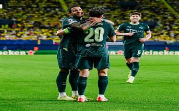 دوري أبطال أوروبا.. مانشستر سيتي يفوز على فياريال بمشاركة مرموش