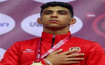 وزير الرياضة يهنئ البطل أدهم أيمن لحصوله على برونزية بطولة العالم للمصارعة