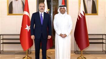 وزيرا خارجية قطر وتركيا يبحثان تطورات الأوضاع في غزة