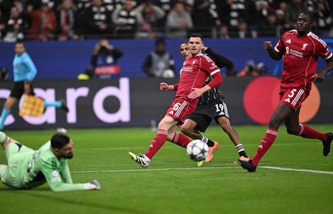 دوري أبطال أوروبا.. آينتراخت فرانكفورت يتقدم بـ هدف مباغت على ليفربول 