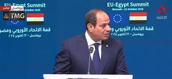 الرئيس السيسي: الاتحاد الأوروبي هو الشريك التجاري الأول لمصر