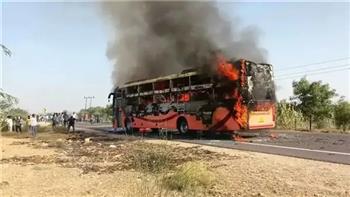 مصرع 19 شخصا وإصابة 15 آخرين إثر اصطدام حافلة ركاب بدراجة نارية في الهند