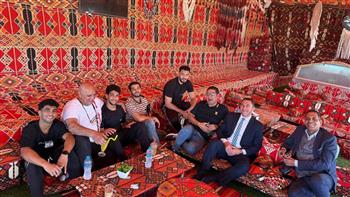 وزير الشباب يهنئ أبطال المصارعة بعد الإنجاز التاريخي عبر الفيديو كونفرانس