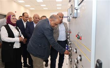 وزير الكهرباء يتفقد محطة محولات عيون موسى ويشهد وضع الجهد وإطلاق التيار الكهربائي لعدد من المحولات