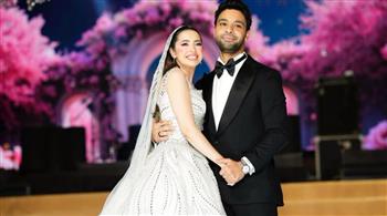 الفنان أحمد جمال يحتفل بزفافه على فرح الموجي