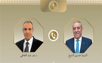 اتصال هاتفي بين وزير الخارجية ونائب الرئيس الفلسطيني