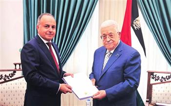 سفير مصر في رام الله يلتقي رئيس دولة فلسطين