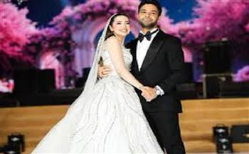أحمد جمال بعد حفل زفافه على فرح الموجي: "بفضل ربنا أتممت زواجي على نصي التاني"