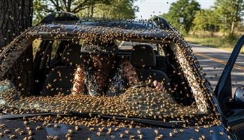 مأساة في البرازيل.. نجاة من حادث سيارة ووفاة بلدغات النحل