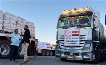 مصر تواصل إرسال مساعداتها إلى غزة.. ودخول شحنات وقود وغاز