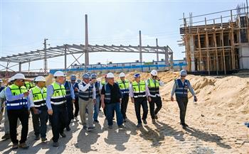 رئيس "العربية للتصنيع" يتفقد أعمال إنشاء مصنع تدوير المخلفات الصلبة بمدينة بلقاس بالدقهلية