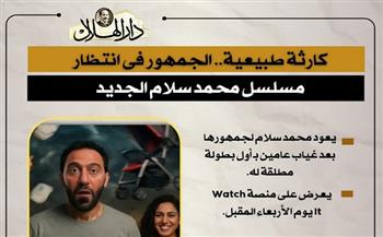 «كارثة طبيعية».. الجمهور في انتظار مسلسل محمد سلام الجديد| إنفوجراف
