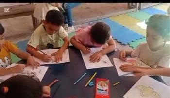 قصر ثقافة الدقهلية ينظم ورشة رسوم للأطفال