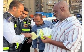 ضبط 347 مخالفة لسائقي السرفيس بالجيزة وحجز 12 سيارة خلال 46 حملة تفتيشية 