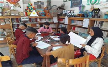 ورشة فنون تشكيلية وحكي بمكتبة ساقية مكي احتفالًا بافتتاح المتحف المصري الكبير